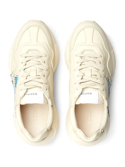 Shop Gucci X Disney Rhyton Sneakers In Neutrals ,neutral