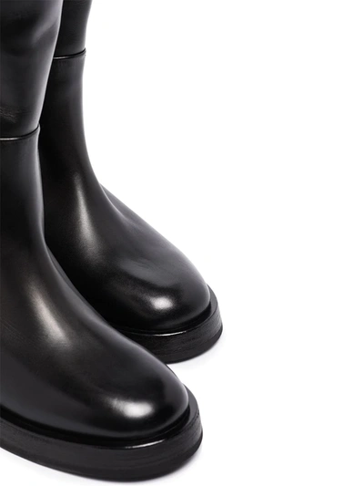 Marsèll Knee-high Block Heel Boots In Black
