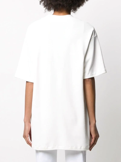 Shop Off-white Micro Logo Boxy Fit T-shirt In White
