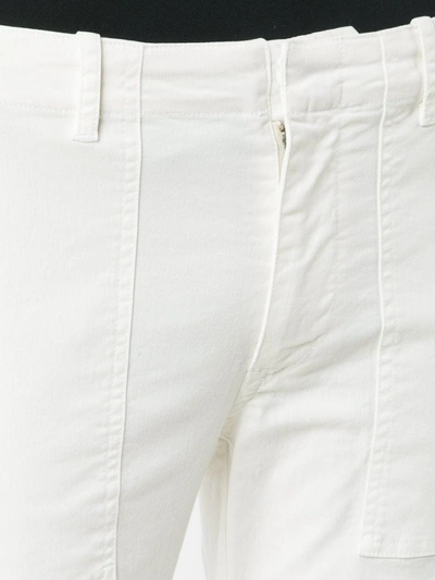 Shop Nili Lotan Cropped Military Trousers In White
