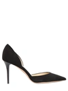 JIMMY CHOO 85Mm Addison Suede D'Orsay Pumps, Black