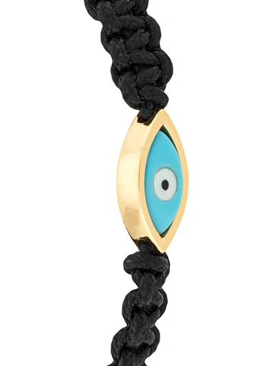 Shop Nialaya Jewelry Evil Eye String Bracelet In Black