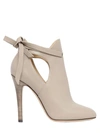 JIMMY CHOO 110MM MARINA LEATHER ANKLE BOOTS, BEIGE