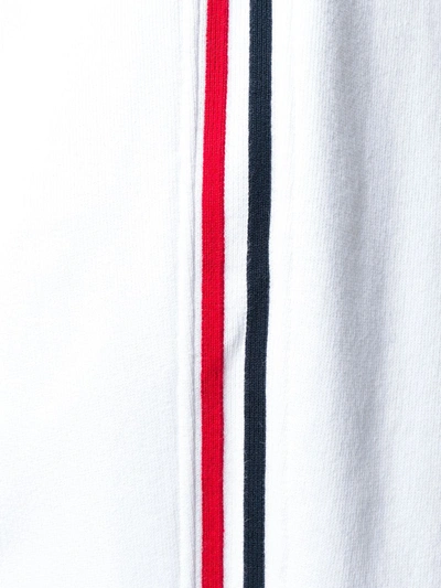 Thom Browne Signature Stripe Track Trousers In White