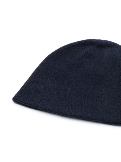 N•peal Cashmere Knitted Beanie In Blue