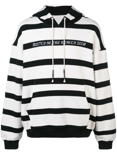 Shop Mostly Heard Rarely Seen Hype Man Hoodie In Monochrome