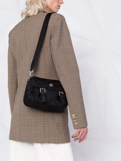 Tory Burch Nylon Small Messenger In Schwarz