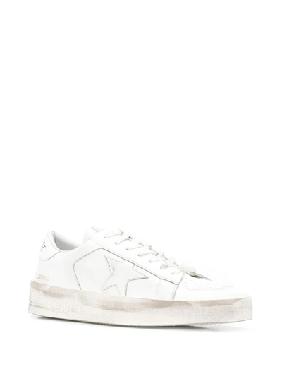 Golden Goose Deluxe Brand Men White Leather Stardan Sneakers In Multi