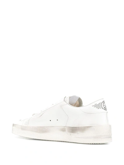 Golden Goose Deluxe Brand Men White Leather Stardan Sneakers In Multi