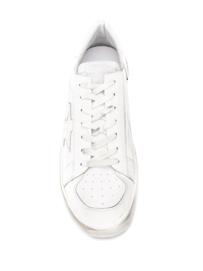 Golden Goose Deluxe Brand Men White Leather Stardan Sneakers In Multi