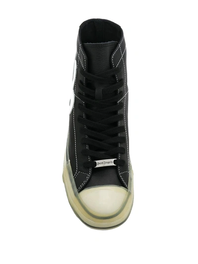 Shop Palm Angels Palm Tree High-top Sneakers In Black