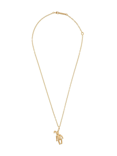 Shop Ambush Bunny Charm Necklace In Gold