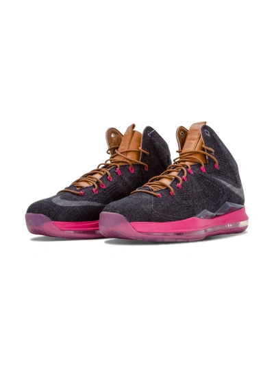 Shop Nike Lebron 10 Ext Qs "denim" Sneakers In Blue