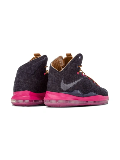 Shop Nike Lebron 10 Ext Qs "denim" Sneakers In Blue