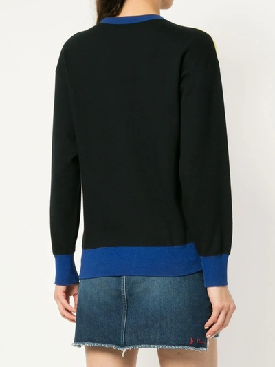 Pre-owned Saint Laurent Colour-blocked Sweatshirt In Multicolour
