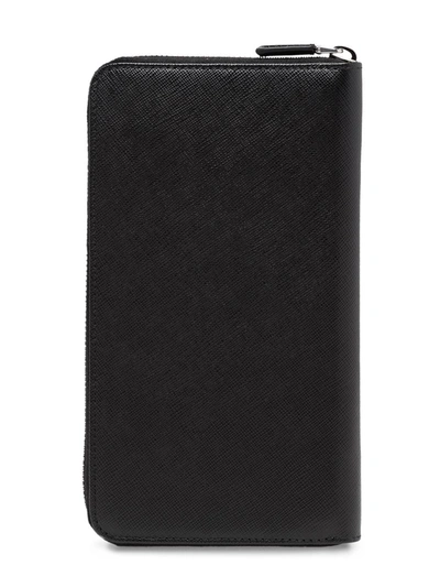 Prada Black Saffiano Passport Holder