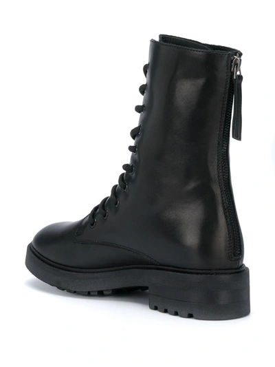 Shop P.a.r.o.s.h Lace-up Ankle Boots In Black