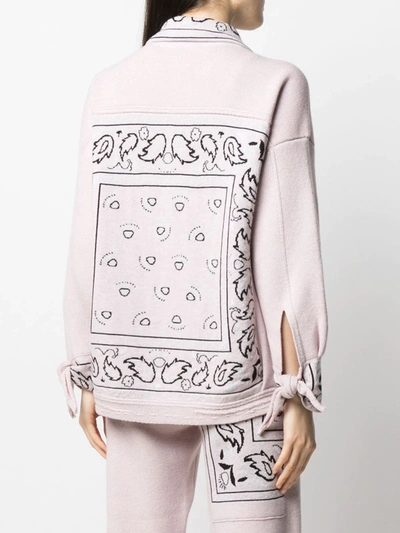 BARRIE OVERSIZED CASHMERE BANDANA JACKET 