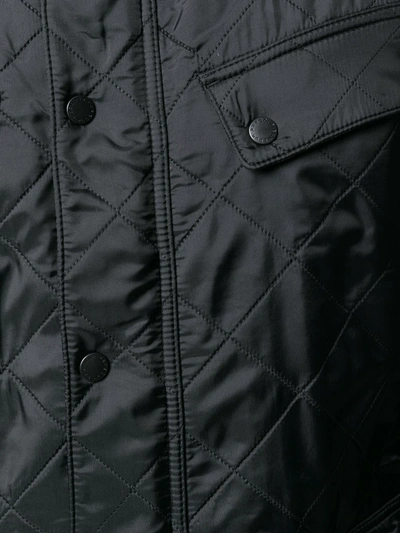 Shop Barbour Quilted Shirt Jacket In Black