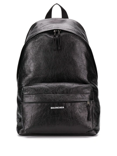 Balenciaga Small Explorer Backpack In Black