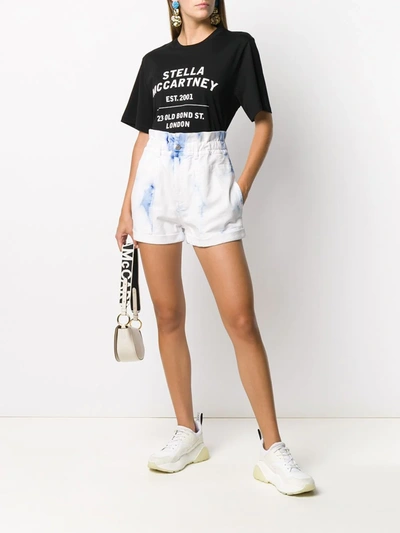 Shop Stella Mccartney Logo Print T-shirt In Black