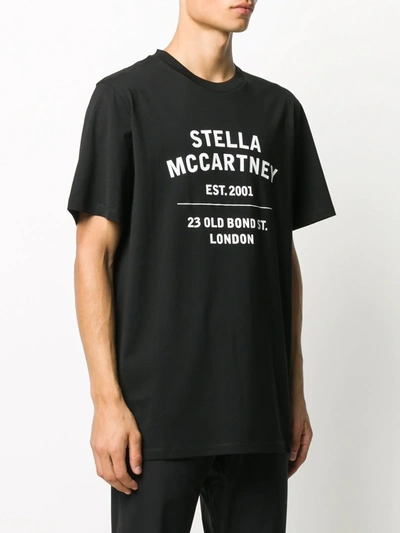 Shop Stella Mccartney Logo Print T-shirt In Black