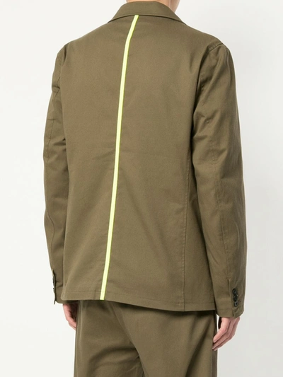 Shop Makavelic Lined Tailored Jacket In Green