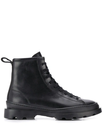 Shop Camper Brutus Leather Boots In Black