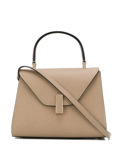 Shop Valextra Iside Tote Bag In Neutrals