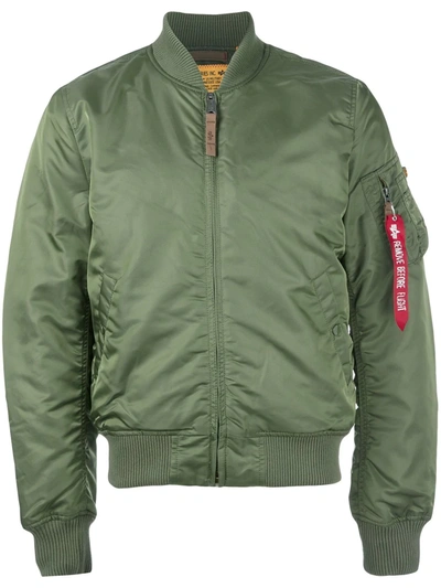 Shop Alpha Industries Classic Flight Jacket In Green