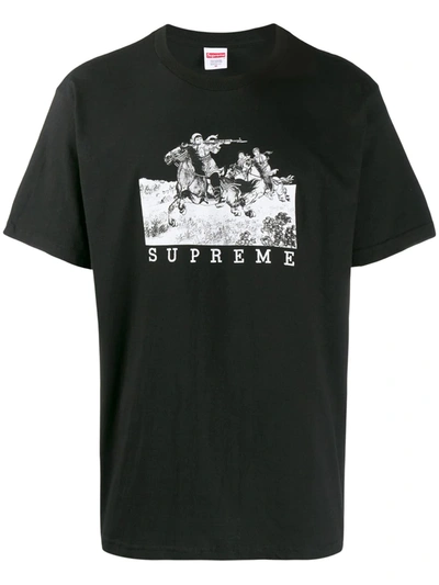 Shop Supreme Riders T-shirt In Black