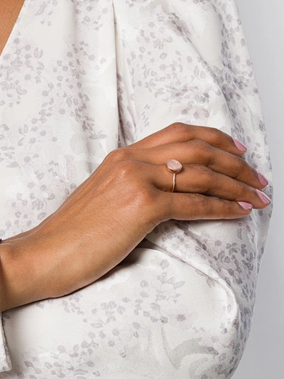 Monica Vinader Siren Stacking Ring In Pink