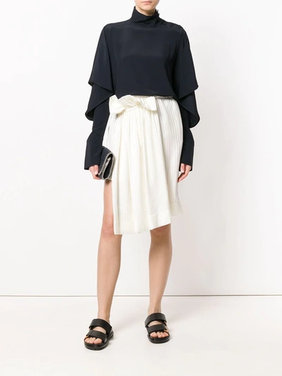 Shop Stella Mccartney Split Side Skirt In White