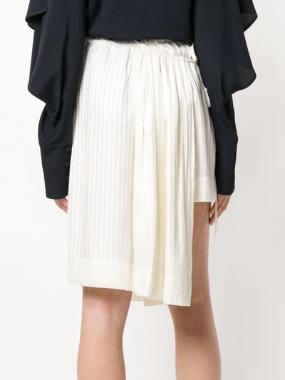 Shop Stella Mccartney Split Side Skirt In White