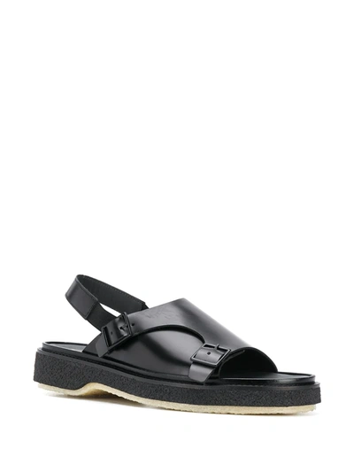 Shop Adieu Open Toe Sandals In Black