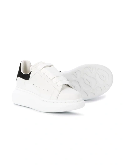 Shop Alexander Mcqueen Oversized Lace-up Sneakers In White