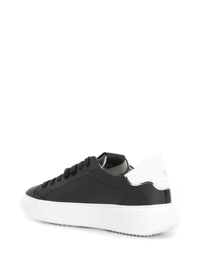 Philippe Model Temple Veau Laced Sneakers In Black