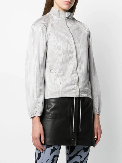 Shop Marine Serre Cropped Bomber Jacket In Neutrals