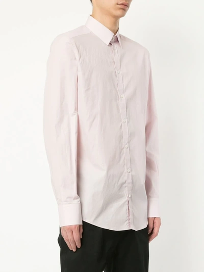 Shop Dolce & Gabbana Pointed Collar Shirt In Pink