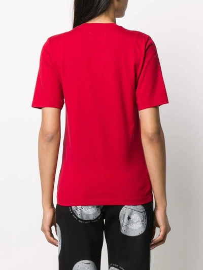 Shop Kirin Personal Dj Print T-shirt In Red