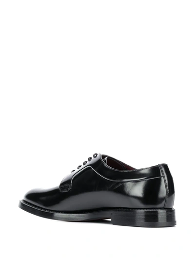 Dolce & Gabbana Brushed Derby Shoes In Black