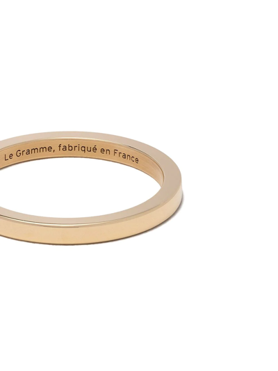 Shop Le Gramme 18kt Yellow Polished Gold 5 Grams Ribbon Ring In Yellow Gold