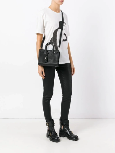 Shop Saint Laurent Nano Sac De Jour Souple In Black