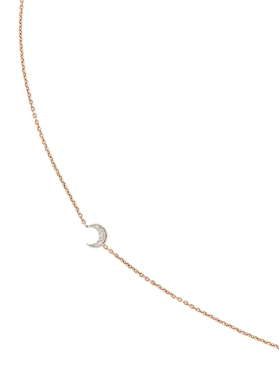 Shop Kismet By Milka 14kt Rose Gold Crescent Moon Diamond Bracelet