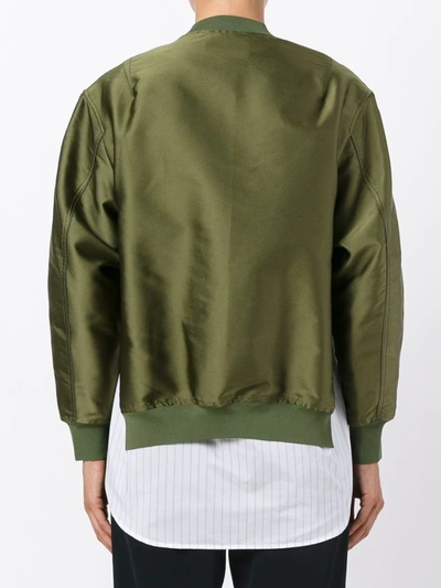 Shop 3.1 Phillip Lim / フィリップ リム Layered Bomber Jacket In Green