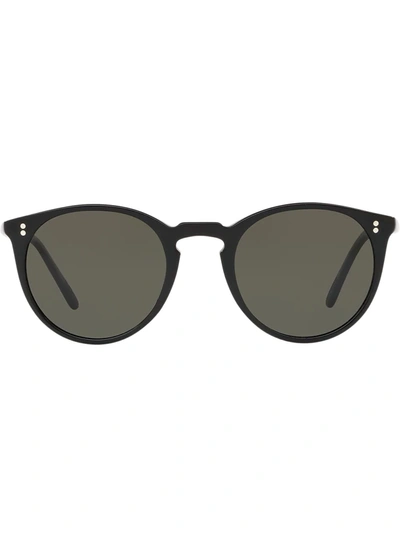 Shop Oliver Peoples O'malley Sun Sunglasses In Black