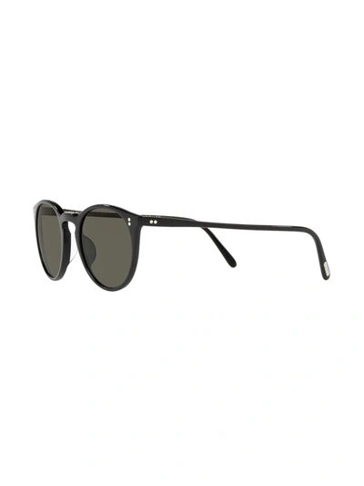 Shop Oliver Peoples O'malley Sun Sunglasses In Black