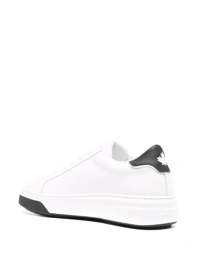 Shop Dsquared2 Leaf Logo Low-top Sneakers In White