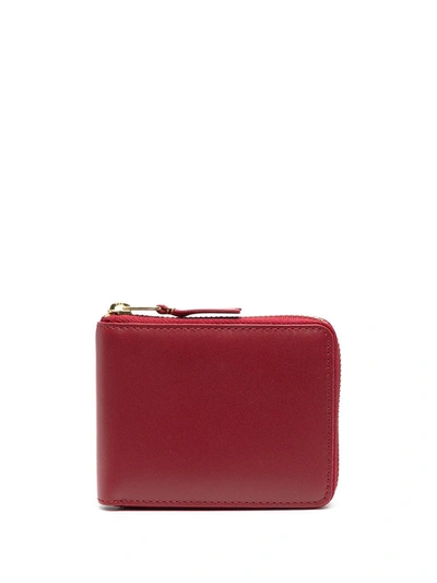 Shop Comme Des Garçons All-around Zip Wallet In Red