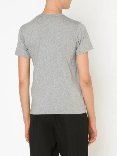 Shop Comme Des Garçons Play 'black Play' T-shirt In Grey
